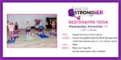 Cancer StrongHER Restorative Yoga — November 11, 2026