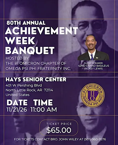 Pi Omicron Chapter 80th Annual Achievement Week Banquet
