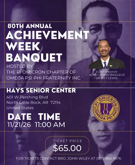 Pi Omicron Chapter 80th Annual Achievement Week Banquet
