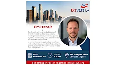 Autonomy on the Front Line: Tim Francis at USC Marshall