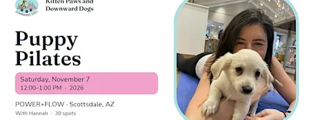 Puppy Pilates at POWER+FLOW — November 7