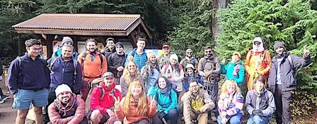 Last Fall Hike, Beautiful Lakes, Trail and Wellness Hiking Group by Grace F