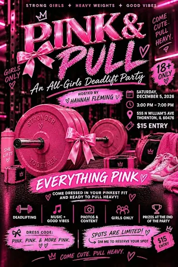 PINK & PULL: An All-Girls Deadlift Party