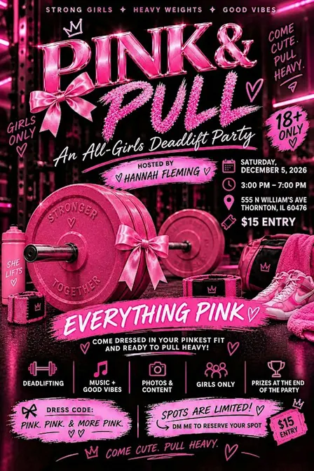 PINK & PULL: An All-Girls Deadlift Party