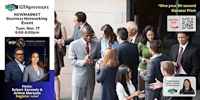 GTApreneurs November 17, 2026 Newmarket Business Networking Event