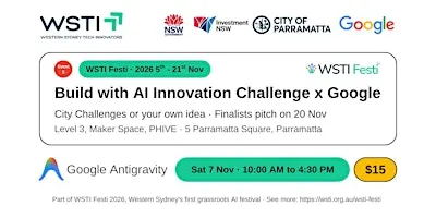 WSTI Festi 2026: Build with AI Innovation Challenge x Google, Sat 7 Nov