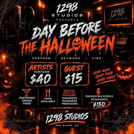 1298 Studios Halloween Eve: Artist Showcase & Industry Night