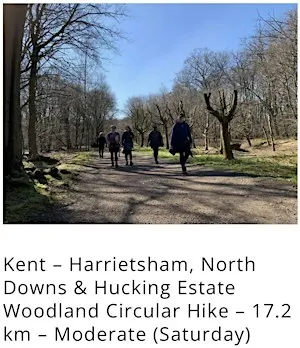 Kent Guided Group Hike for Women – Harrietsham, North Downs & Hucking 17.5