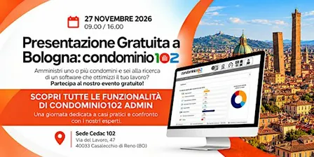 Presentazione Gratuita a Bologna: Condominio102