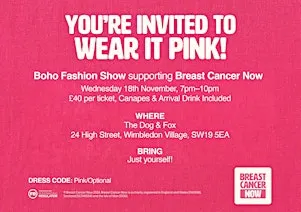 BREAST CANCER NOW FASHION SHOW
