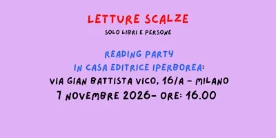 Letture Scalze alla casa editrice Iperborea: reading party