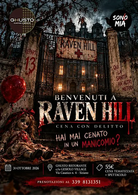 Cena con Delitto - Benvenuti a Raven Hill, le porte del Manicomio aprono!!!