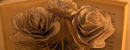 Stress Busting Creative Workshop- Book Folded Decorations