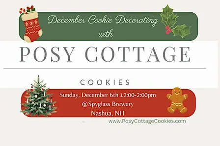 December Cookie Decorating with Posy Cottage Cookies