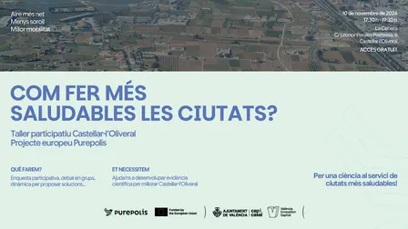 Taller PUREPOLIS: Com fer més saludables les ciutats?