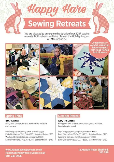 Happy Hare Sewing Retreat 2027