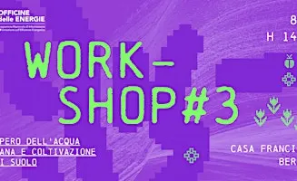 WORKSHOP #3: Recupero dell'acqua piovana e coltivazione fuori suolo