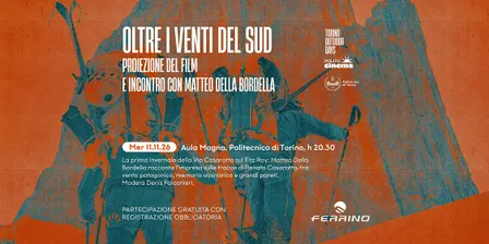 "Oltre i venti del Sud", proiezione e incontro con Matteo Della Bordella