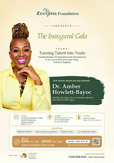 Zeeoma Inaugural Gala: Honoring Dr. Amber Howlett-Bayoc, Live with Teni