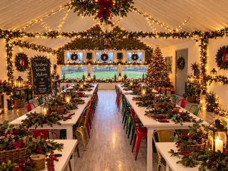 Essex Wreath Making Workshop |  Dunmow Christmas Event | Thaxted Christmas