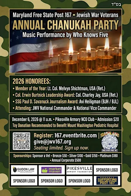 Military / Veterans Hanukkah Party