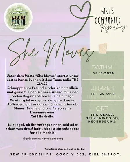 She Moves / Dance Workshop - Girls Community Regensburg