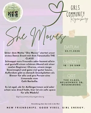 She Moves / Dance Workshop - Girls Community Regensburg