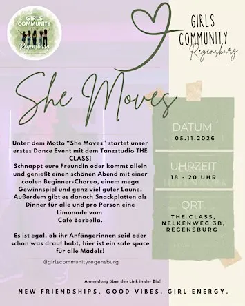 She Moves / Dance Workshop - Girls Community Regensburg