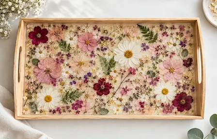Pressed Flower Resin Tray Workshop | Create Your Own Floral Art