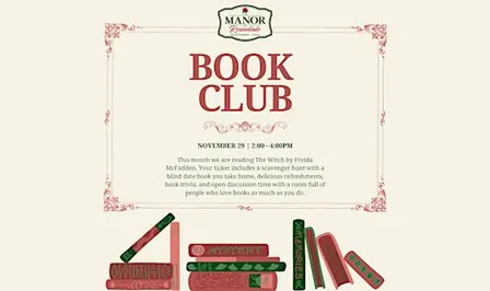 November Book Club at The Manor on Rosedale