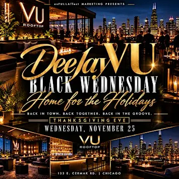 DeeJayVu Black Wednesday at Vu Rooftop