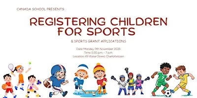 Sports Registration for Children and Grant Applications