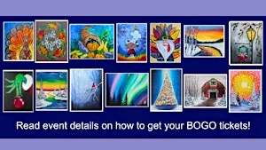 Paint and sip: Holiday Celebrations (all tickets are BOGO!)