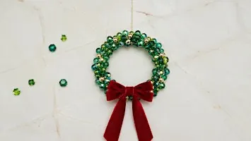 Make A Crystal Wreath Sun Catcher