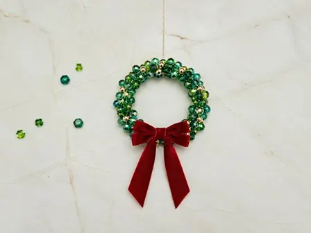 Make A Crystal Wreath Sun Catcher