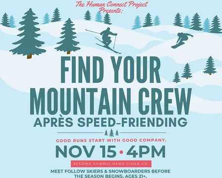Find Your Mountain Crew: Après Speed-Friending