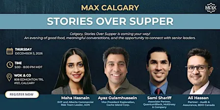 MAX Calgary - Stories Over Supper