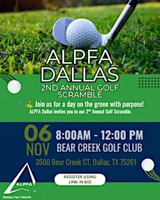 ALPFA Dallas 2nd Annual Golf Scramble