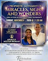 A Prophetic Movement of Miracles, Signs and Wonders