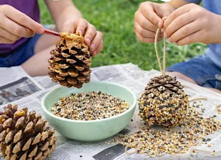Critter Pine Cone Treats