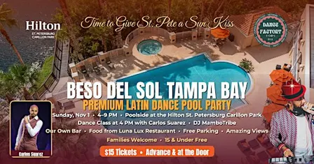 Beso Del Sol Tampa Bay Premium Latin Dance Pool Party!