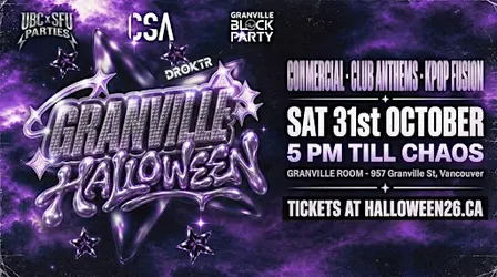 HALLOWEEN ON GRANVILLE  BY UBCxSFU PARTIES, UBC CSA & GRANVILLE BLOCK PARTY
