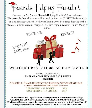 Friends Helping Families Benefit Dinner