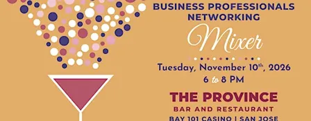 Business Professionals Networking Mixer at The Province San Jose | Nov 10