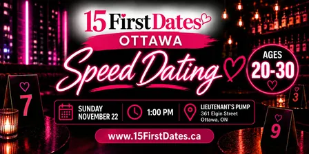 15FirstDates Ottawa Speed Dating (Age 20-30)