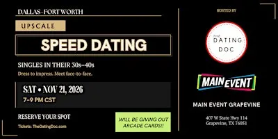 Dallas-Fort Worth Upscale Speed Dating (Ages: 30s-40s)