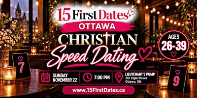 Ottawa Christian Speed Dating (Age 26-39)