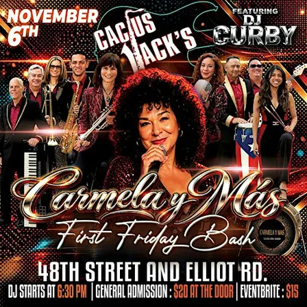 Carmela y Más First Friday Bash at Cactus Jacks