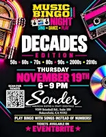 Music Bingo Night @ Sonder Brimhall Bakersfield