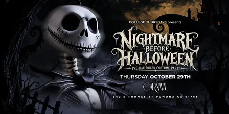 CARNAVAL THURSDAYS PRESENTS:  NIGHTMARE BEFORE HALLOWEEN